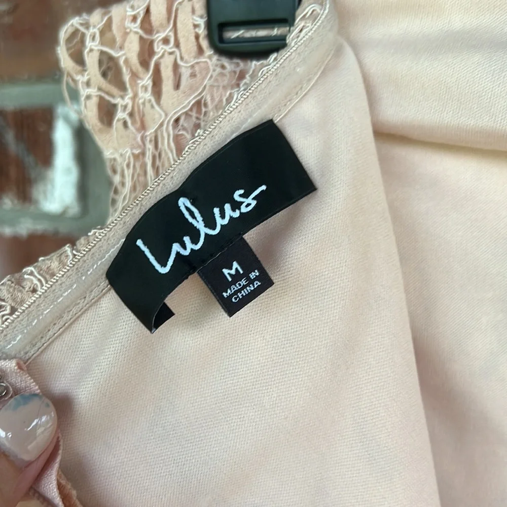 Lulu's NWT strapless lace dress size M - Picture 7 of 10